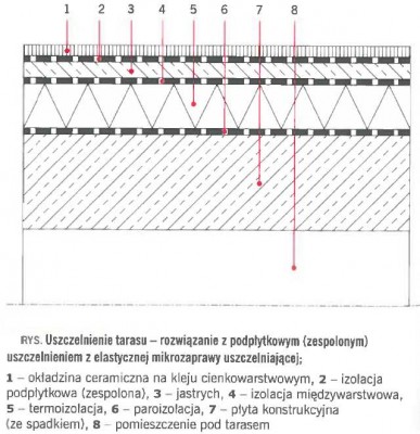 Taras - uszczelnienie mikrozaprawą