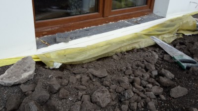 Po ociepleniu i nadsypaniu tarasu