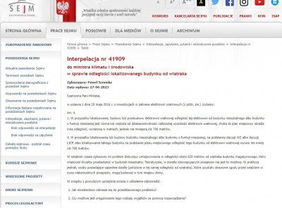 Interpelacja poselska w sprawie budyku mieszkalneg w sąsiedztwie istniejącego wiatraka.JPG